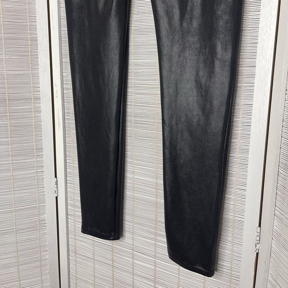 SPANX Faux Leather Leggings Black Size L - Picture 4 of 10